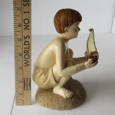 Boy At the Beach Figurine