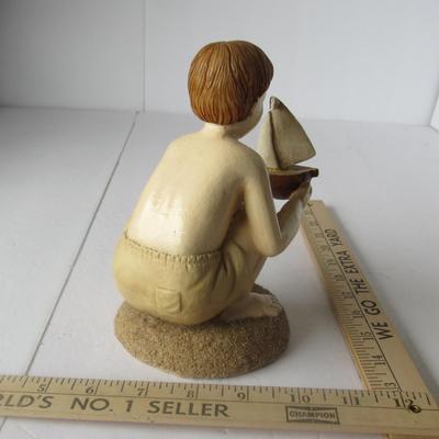 Boy At the Beach Figurine