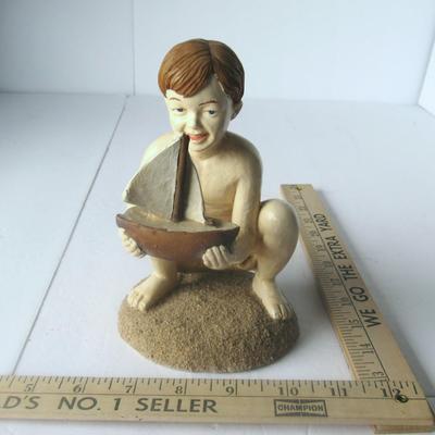 Boy At the Beach Figurine