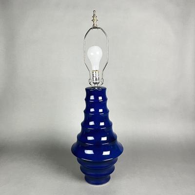 638 Large Navy Blue Table Lamp