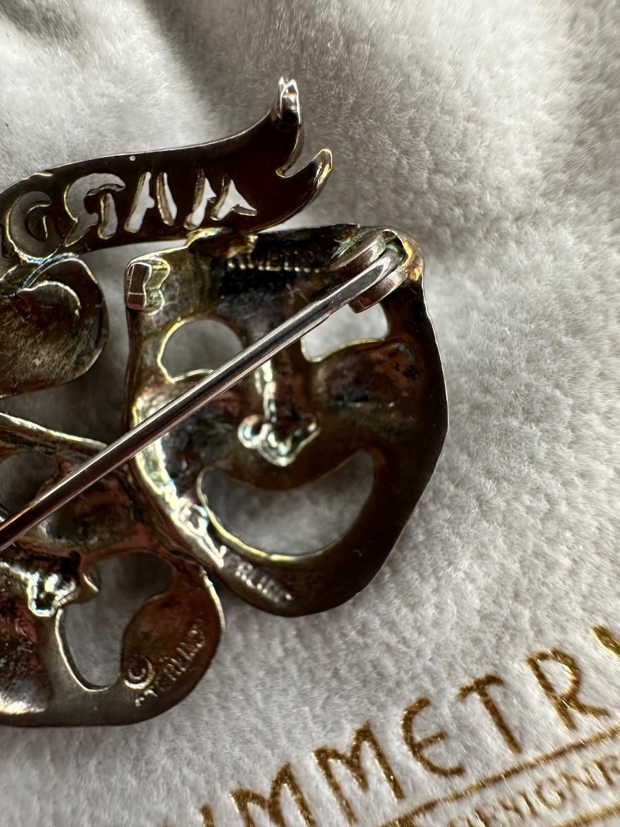 mardi gras mask brooch