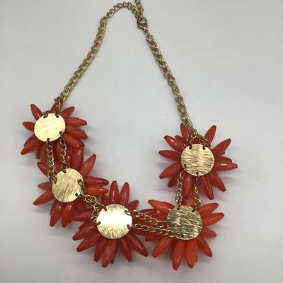 Red statement Necklace