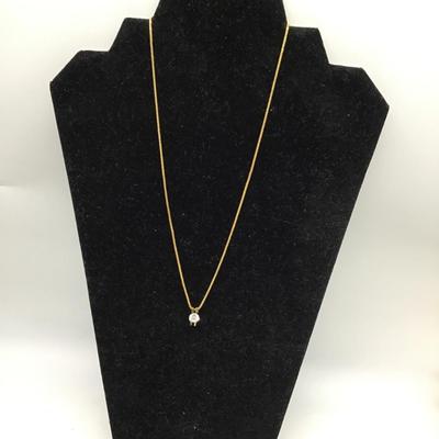 Gold chain toned necklace