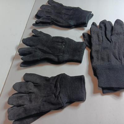 Four pairs of Cotton gloves