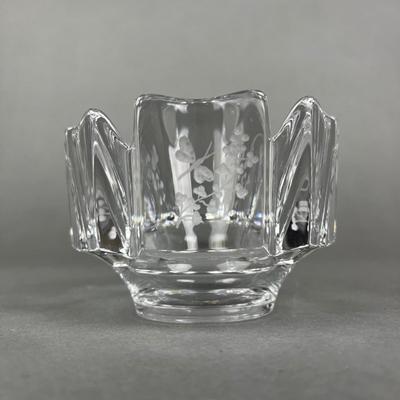 644 Orrefers Cut Crystal Glass Crown Bowl