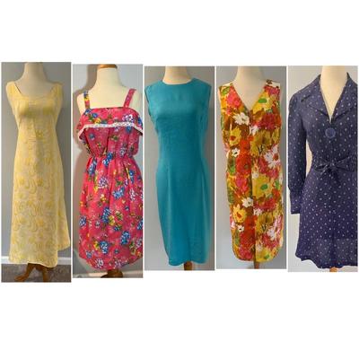5 Piece Lot Vintage Dresses