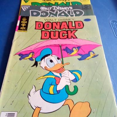 LOT 7 THREE DONALD DUCK COMIC BOOKS