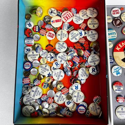 651 Collection of Political Pins
