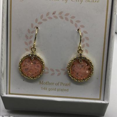 City Luxe 14K gold plated earrings
