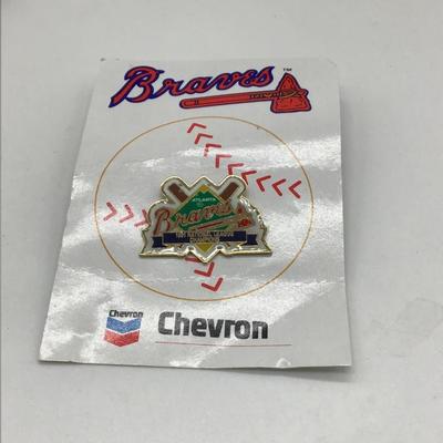Braves baseball pin