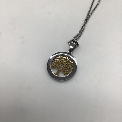 Tree charm necklace