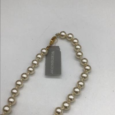 Worthington pearl stranded necklace
