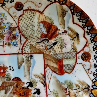 Sale Photo Thumbnail #6: Early 1800s painted plate with tremendous detail