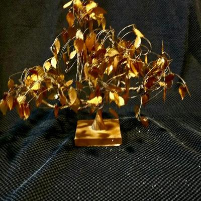 Golden Wire Wrap Tree
