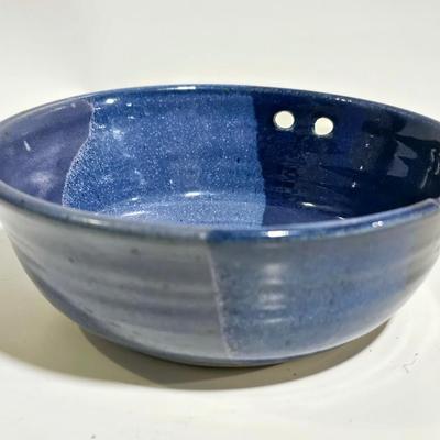 Japanese Blue Stoneware Bowl