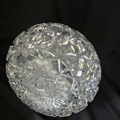 Cut Crystal Decanter, unique and very heavy, with stopper