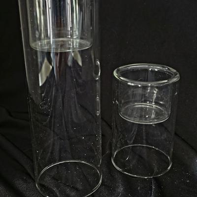Sleek Candle Holders Glass