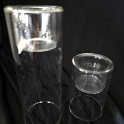 Sleek Candle Holders Glass