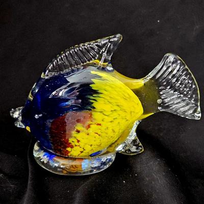 Vintage Handblown Art Glass Fish