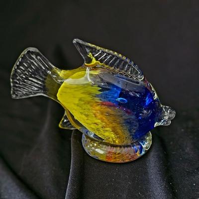 Vintage Handblown Art Glass Fish