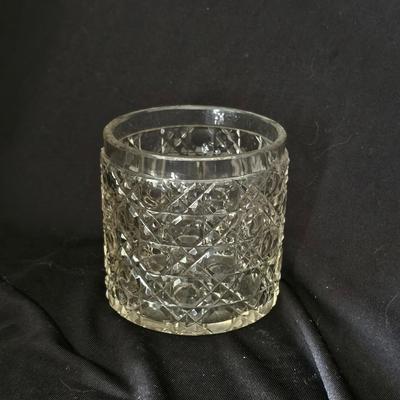 Crystal Vessel for candles or other bathroom items