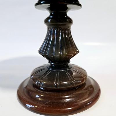 Brown agate stone chalice - Pedestal stone