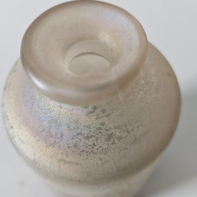 Vintage Art Glass Bud Vase/Bottle Opalescent