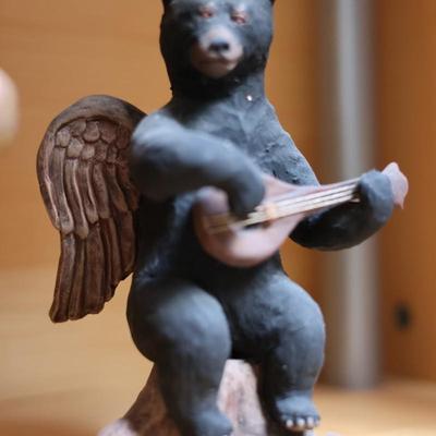 Four Angel Musician Bears, Signed