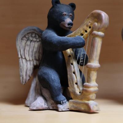 Four Angel Musician Bears, Signed