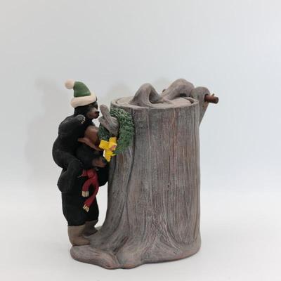 Two Bears and a Log Cannister, Signed