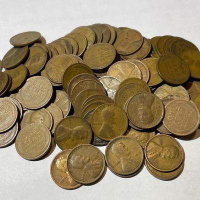 LOT OF 100 CIRCULATED CONDITION 1919 LINCOLN CENTS AS PICTURED.