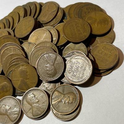 LOT OF 100 CIRCULATED CONDITION 1919 LINCOLN CENTS AS PICTURED.
