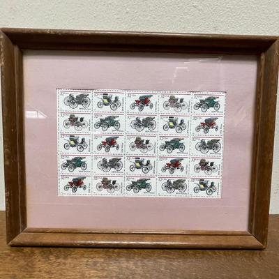 Framed Block of 25 #3023 32 Cent US Postage Stamps