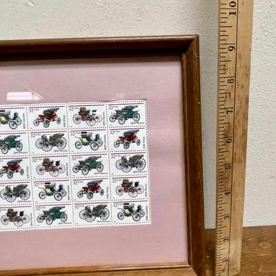 Framed Block of 25 #3023 32 Cent US Postage Stamps