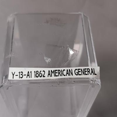 YESTERYEAR Y-13-A1 1862 AMERICAN GENERAL DIE CAST BY LESNEY