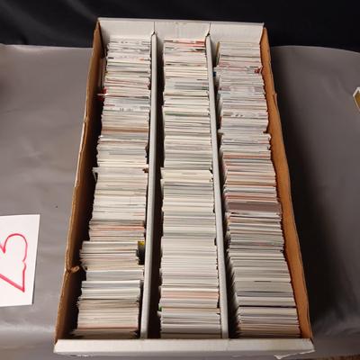 BOXX OF BASKETBALL AND FOOTBALL CARDS