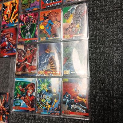 DC VERSUS MARVEL AND MARVEL VERSUS DC TRADING CARDS