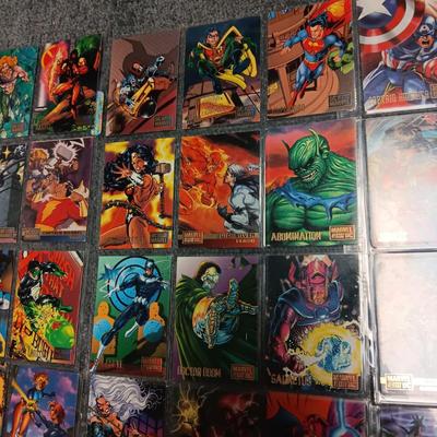DC VERSUS MARVEL AND MARVEL VERSUS DC TRADING CARDS