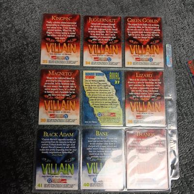 DC VERSUS MARVEL AND MARVEL VERSUS DC TRADING CARDS