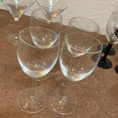 Lot of wine glasses