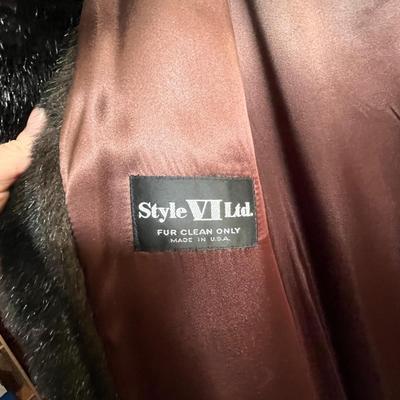 Faux Fur 3/4 length coat