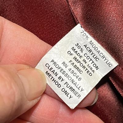 Faux Fur 3/4 length coat