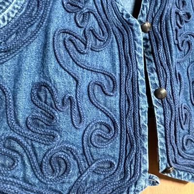 Denim women's vests