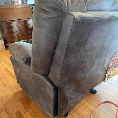 Faux Leather Recliner with Heat and Massage Options