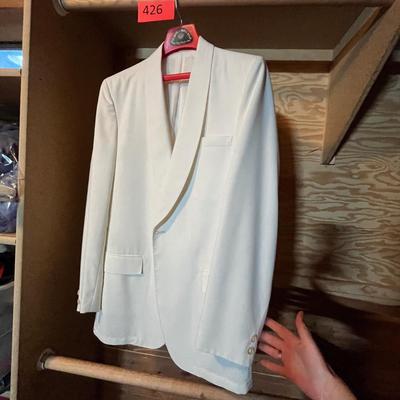 Men's white blazer