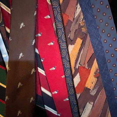 Rack of ties