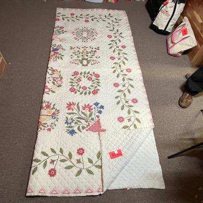 Antique quilt, Garden design