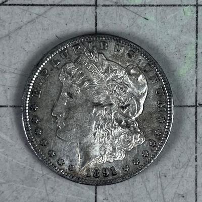 1891 S Morgan Silver Dollar 