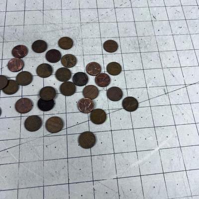 Mixed Wheat & Lincoln Head Cents 