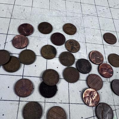 Mixed Wheat & Lincoln Head Cents 
